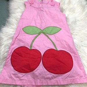mini boden cherry dress size 4-5Y✨